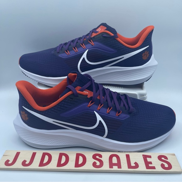 Nike Other - Nike Air Zoom Pegasus 39 Clemson Tigers Orchid Orange DR1961-500 Mens Sz 12